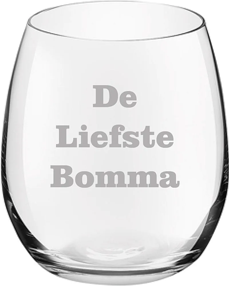 Drinkglas gegraveerd - 39cl - De by Royal Leerdam in Liefste Bomma – product photo