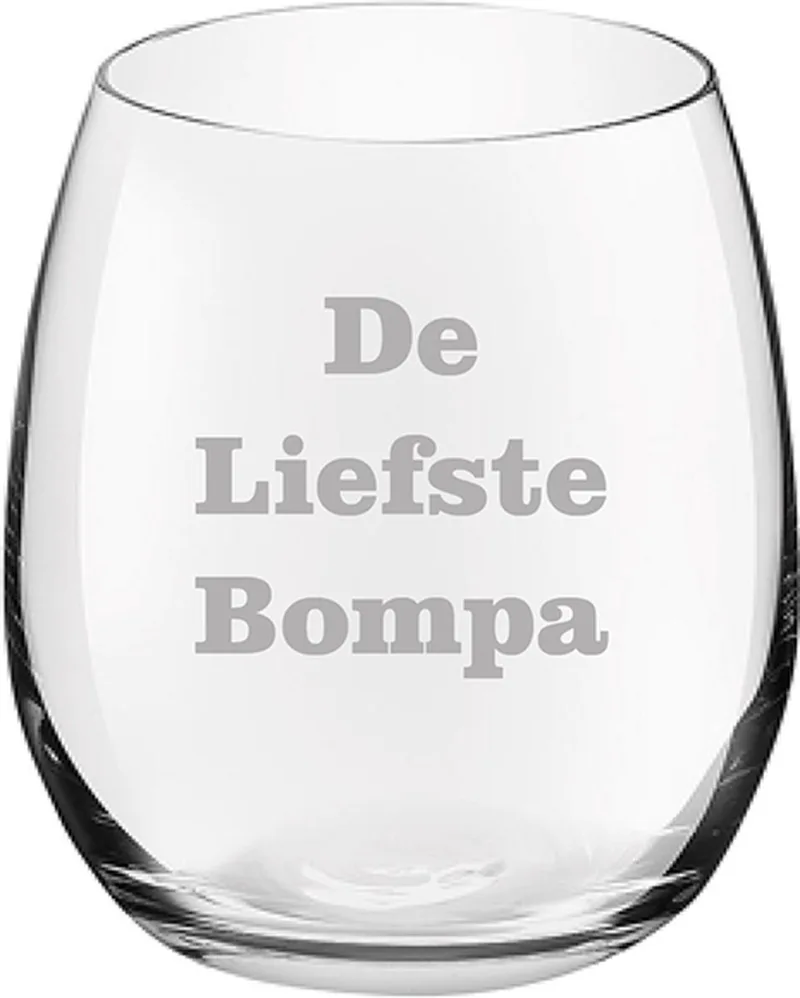 Drinkglas gegraveerd - 39cl - De van Royal Leerdam in Liefste Bompa – productfoto
