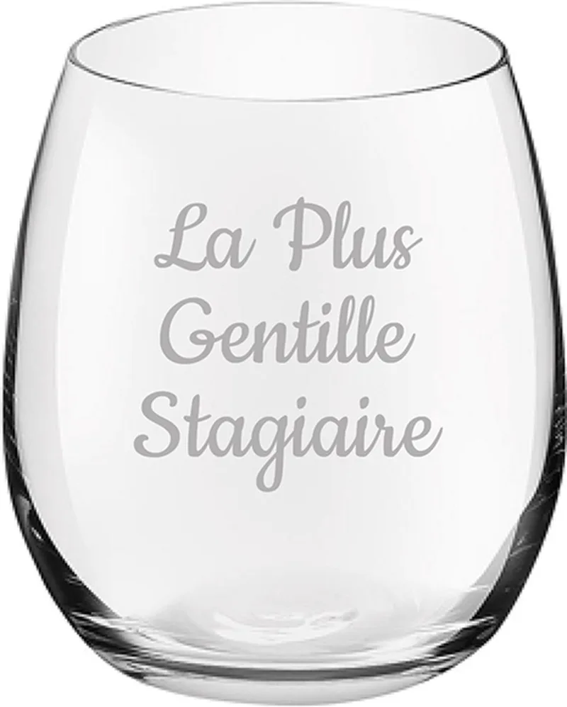Drinkglas gegraveerd - 39cl by Royal Leerdam in La Plus Gentille Stagiaire – product photo
