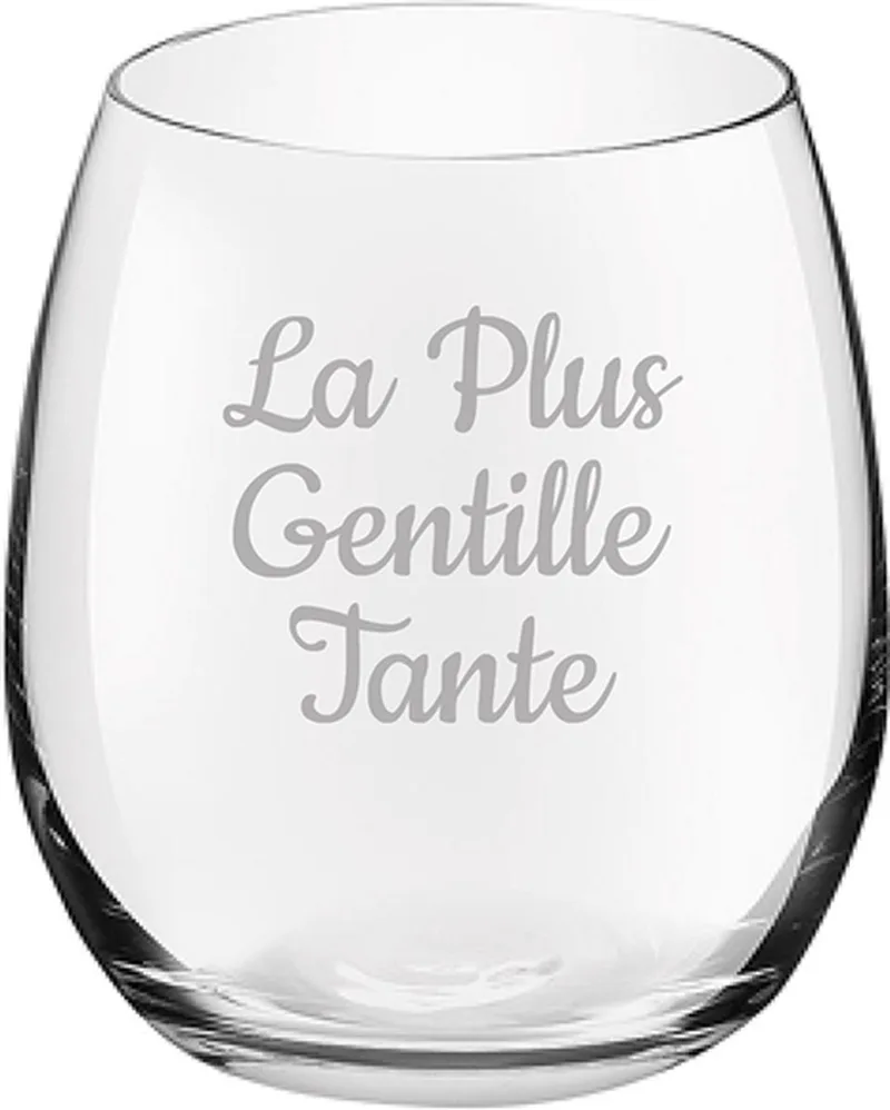 Drinkglas gegraveerd - 39cl by Royal Leerdam in La Plus Gentille Tante – product photo