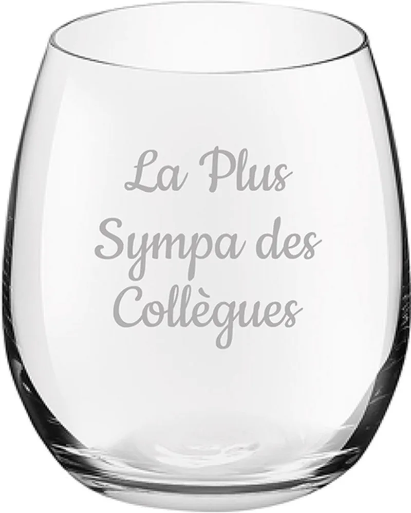 Drinkglas gegraveerd - 39cl fra Royal Leerdam i La Plus Sympa des Collègues – produktbillede