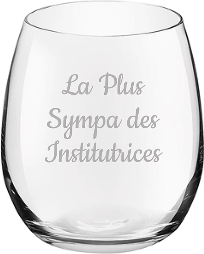 Drinkglas gegraveerd - 39cl by Royal Leerdam in La Plus Sympa des Institutrices – product photo