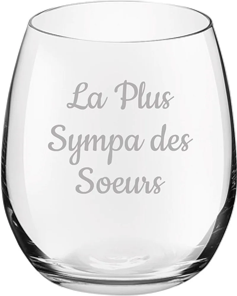 Drinkglas gegraveerd - 39cl by Royal Leerdam in La Plus Sympa des Soeurs – product photo