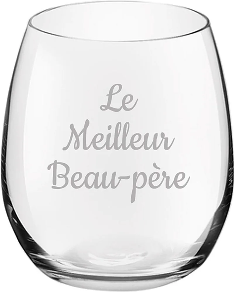 Drinkglas gegraveerd - 39cl van Royal Leerdam in Le Meilleur Beau-père – productfoto