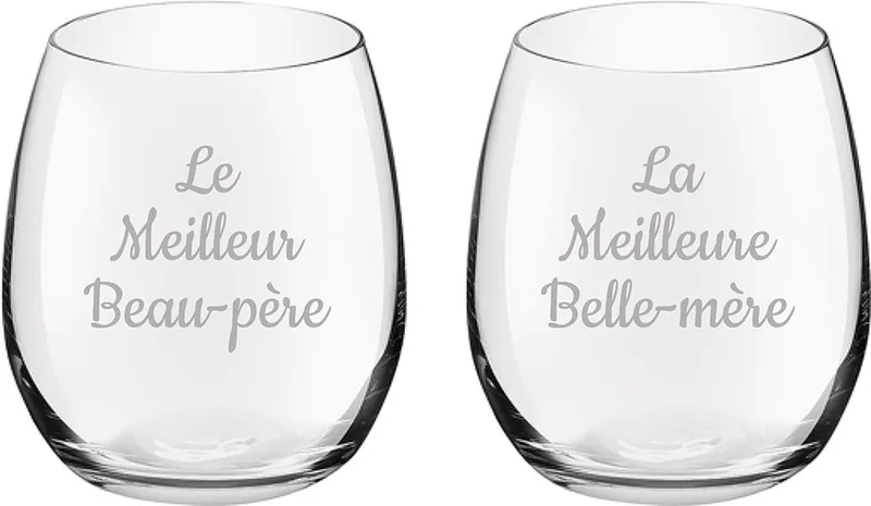 Drinkglas gegraveerd - 39cl - Le Meilleur Beau-père & La Meilleure Belle-mère fra Royal Leerdam i Le Meilleur Beau-père & La Meilleure Belle-mère – produktbillede