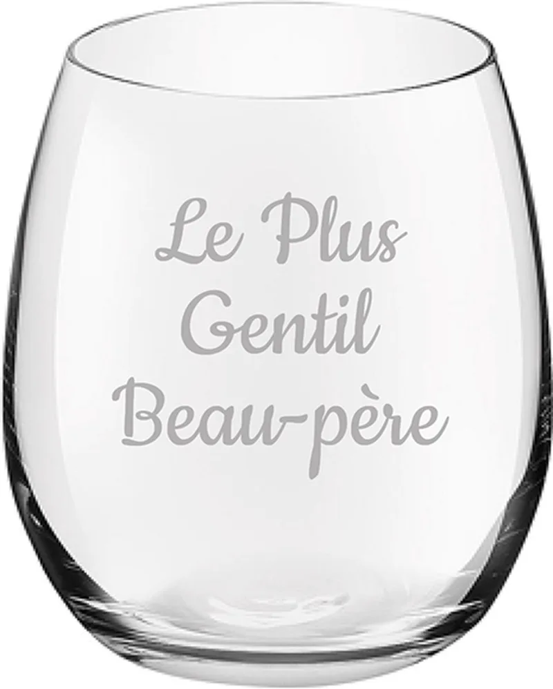 Drinkglas gegraveerd - 39cl van Royal Leerdam in Le Plus Gentil Beau-père – productfoto