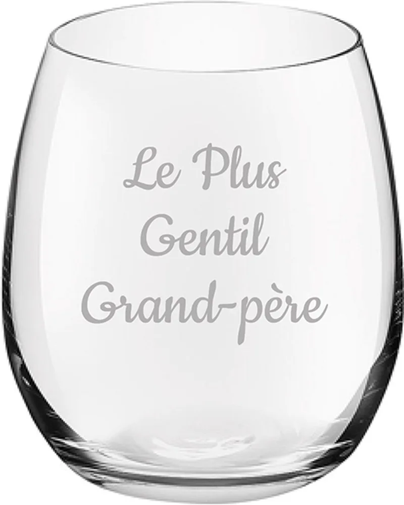 Drinkglas gegraveerd - 39cl von Royal Leerdam in Le Plus Gentil Grand-père – Produktfoto