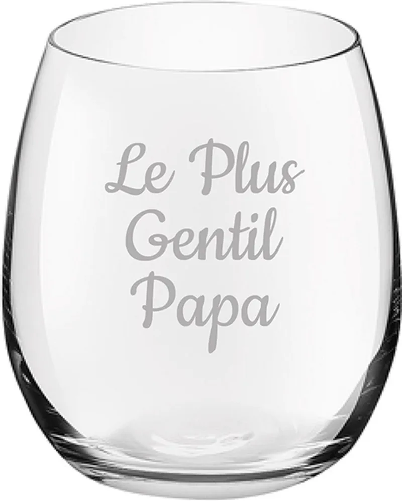 Drinkglas gegraveerd - 39cl by Royal Leerdam in Le Plus Gentil Papa – product photo
