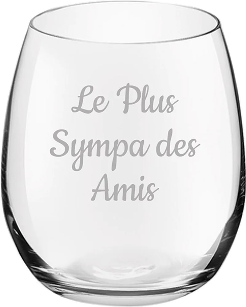 Drinkglas gegraveerd - 39cl van Royal Leerdam in Le Plus Sympa des Amis – productfoto