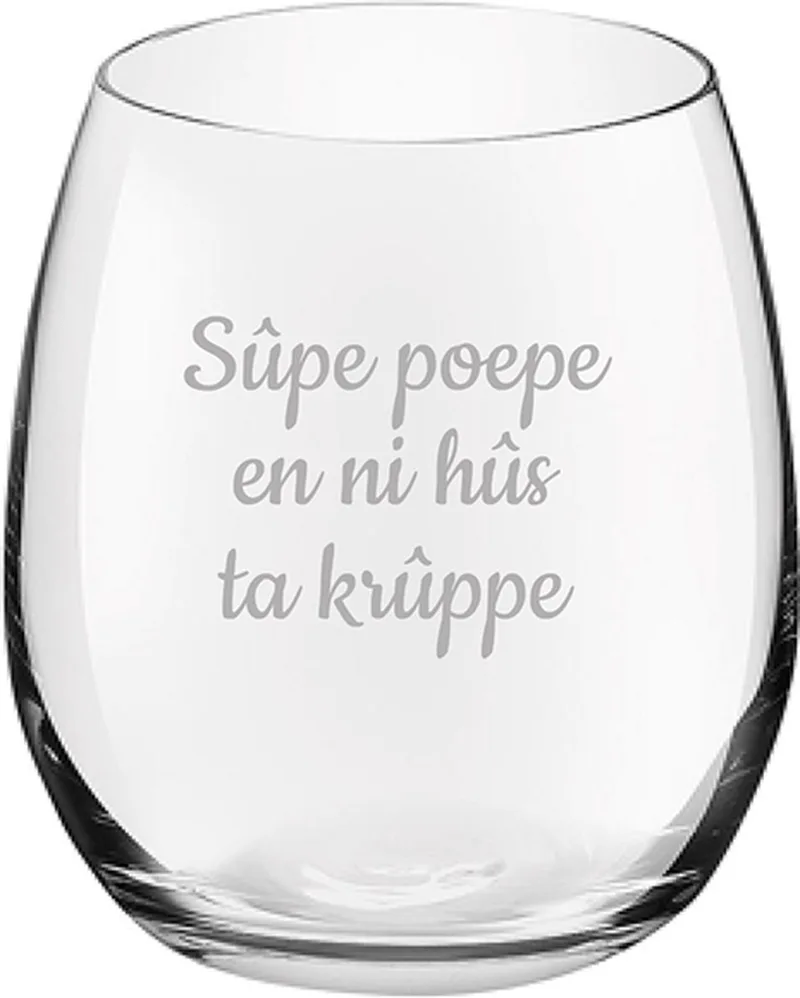 Drinkglas gegraveerd - 39cl från Royal Leerdam i Sûpe poepe en ni hûs ta krûppe – produktbild