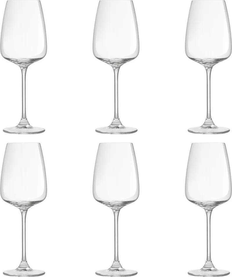 Experts Collection Wijnglazen 34 cl / 340 ml | Set van 6 Stuks | Geschikt voor Witte Wijn | Glas | Vaatwasserbestendig by Royal Leerdam in Transparent – product photo