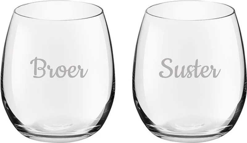 Gegraveerde Drinkglas 39cl by Royal Leerdam in Broer-Suster – product photo