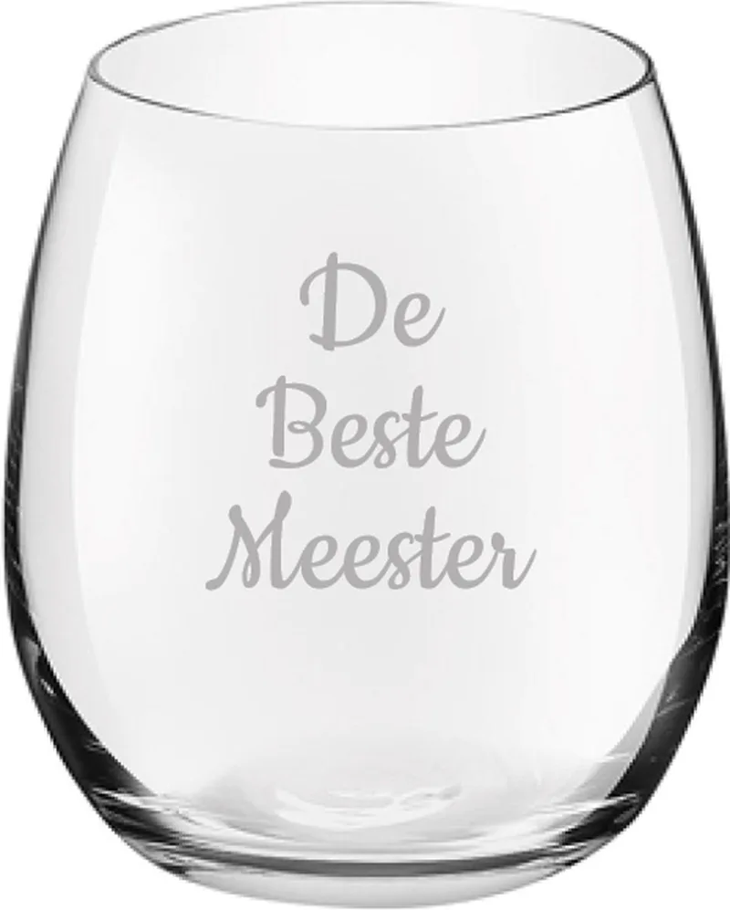 Gegraveerde Drinkglas 39cl De by Royal Leerdam in Beste Meester – product photo