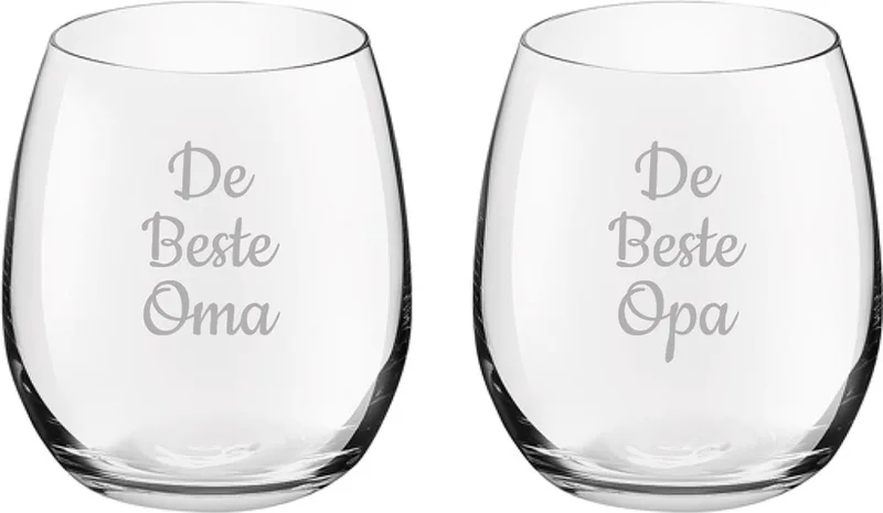 Gegraveerde Drinkglas 39cl De Beste Opa-De Beste Oma by Royal Leerdam in Beste Opa-Beste Oma – product photo