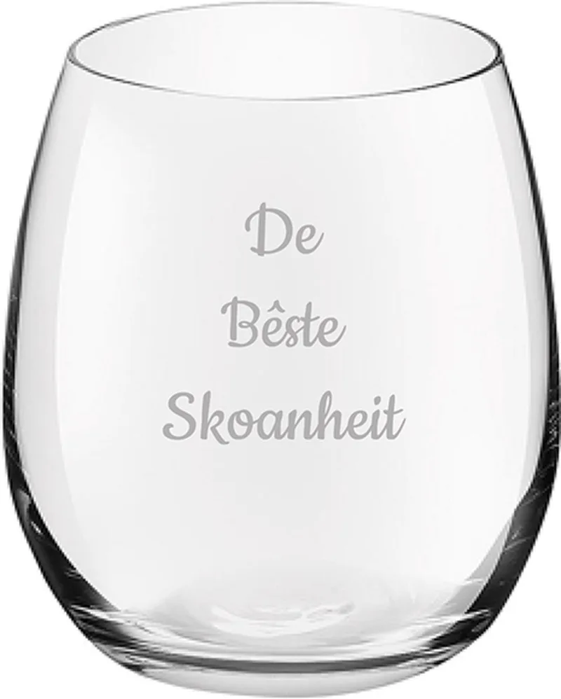 Gegraveerde Drinkglas 39cl De by Royal Leerdam in Bêste Skoanheit – product photo