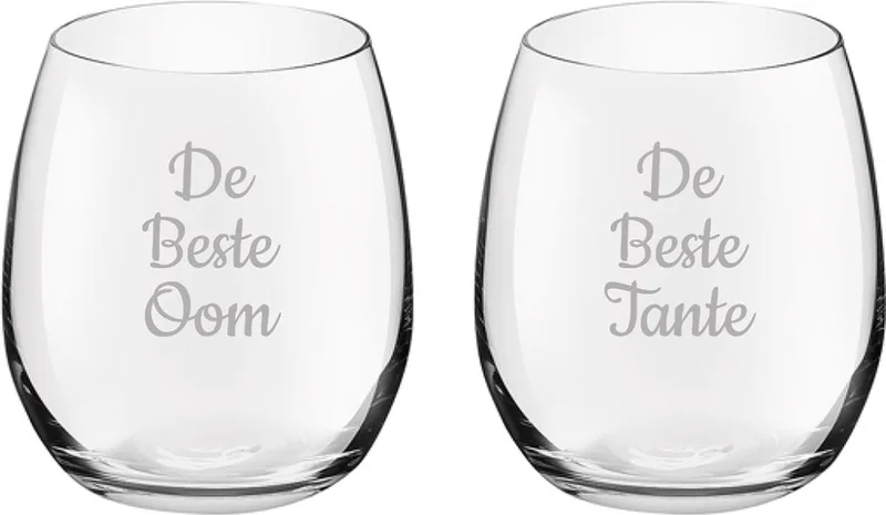 Gegraveerde Drinkglas 39cl De Beste Tante-De Beste Oom van Royal Leerdam in Beste Tante-Beste Oom – productfoto