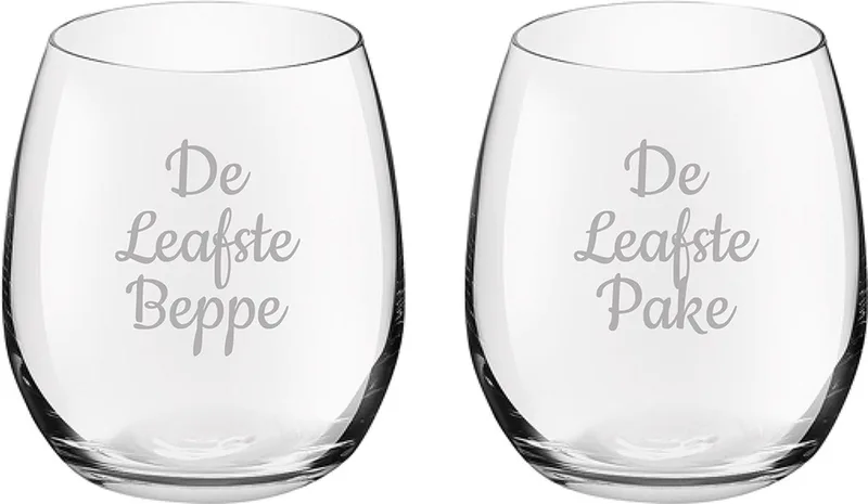 Gegraveerde Drinkglas 39cl De Leafste Pake-De Leafste Beppe von Royal Leerdam in Leafste Pake-Leafste Beppe – Produktfoto