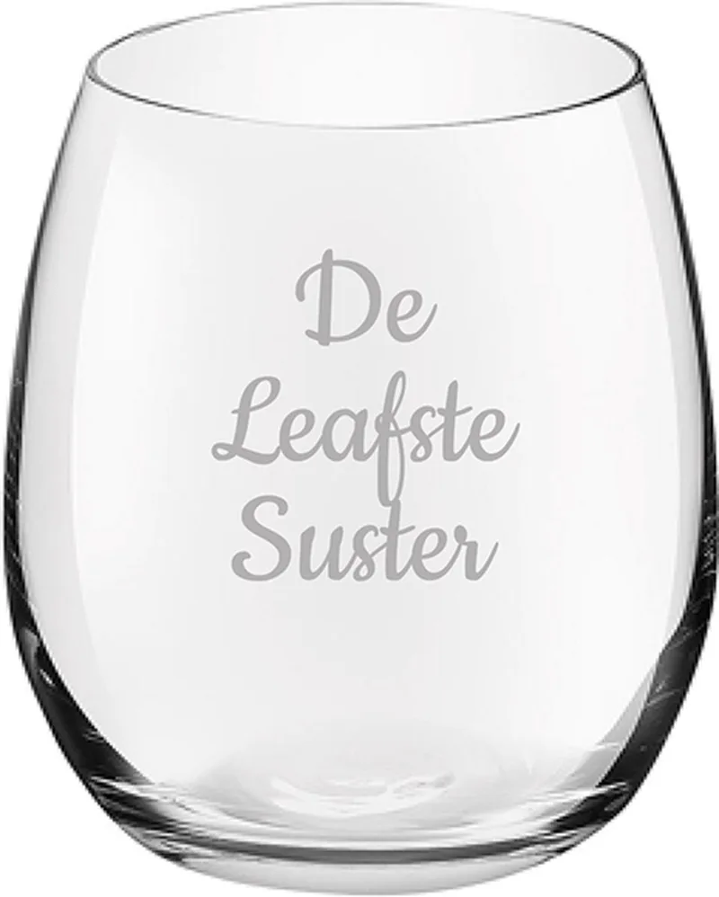Gegraveerde Drinkglas 39cl De von Royal Leerdam in Leafste Suster – Produktfoto