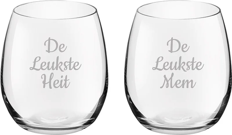 Gegraveerde Drinkglas 39cl De Leukste Mem-De Leukste Heit von Royal Leerdam in Leukste Mem-Leukste Heit – Produktfoto