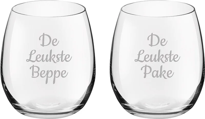 Gegraveerde Drinkglas 39cl De Leukste Pake- De Leukste Beppe van Royal Leerdam in Leukste Pake-Leukste Beppe – productfoto