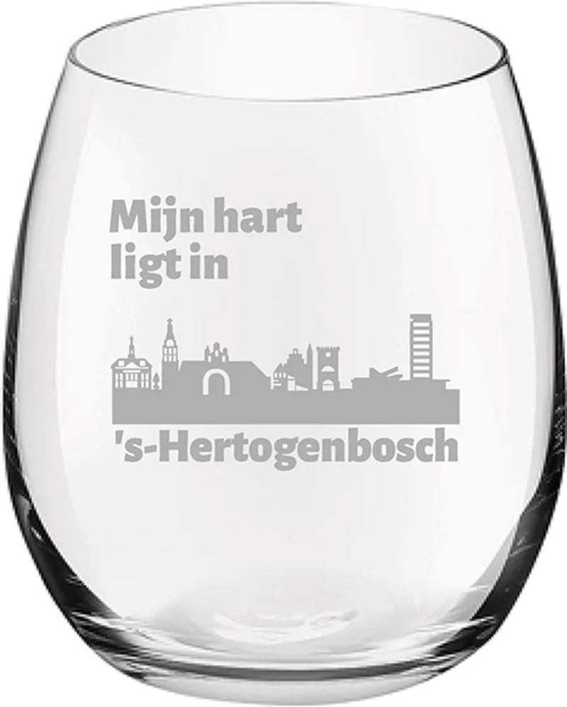 Gegraveerde Drinkglas 39cl Den Bosch by Royal Leerdam in Shertogenbosch – product photo