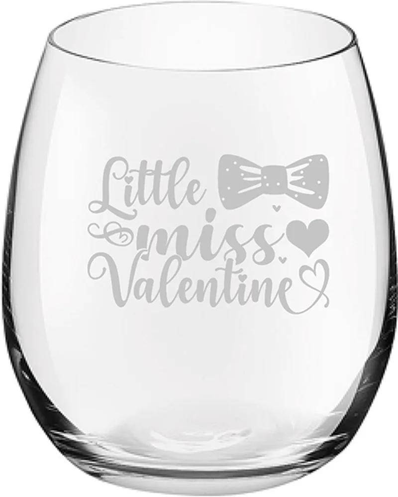 Gegraveerde Drinkglas 39cl by Royal Leerdam in Little miss valentine – product photo