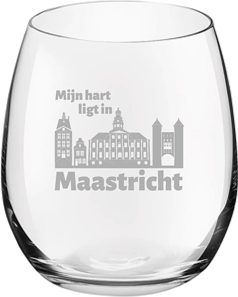 Gegraveerde Drinkglas 39cl de Royal Leerdam en Maastricht – photo produit