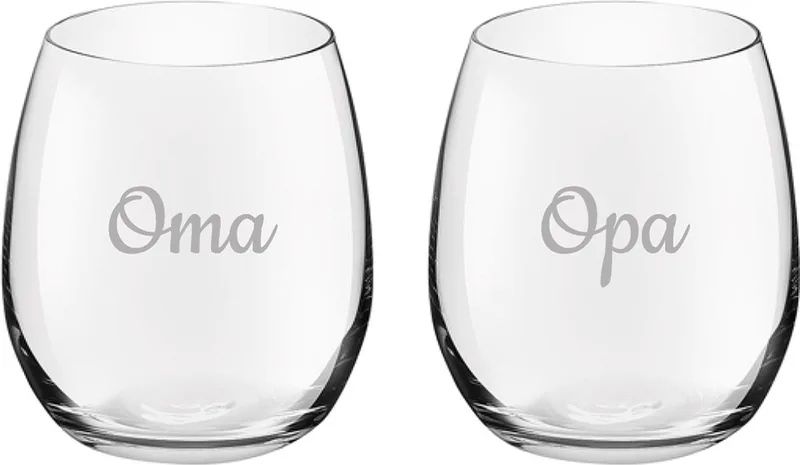 Gegraveerde Drinkglas 39cl Opa & Oma von Royal Leerdam in Opa-Oma – Produktfoto
