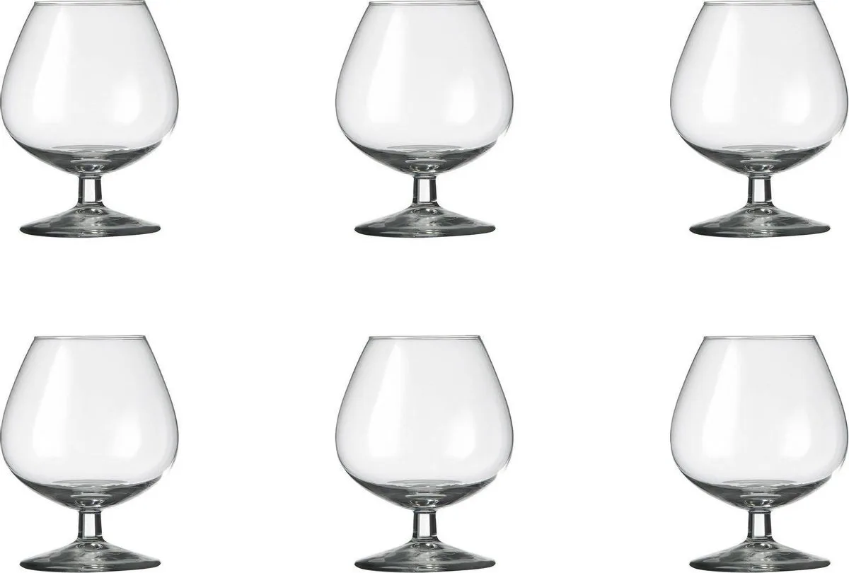 Gilde Cognacglas 25 cl - 6 stuks de Royal Leerdam en Transparent – photo produit