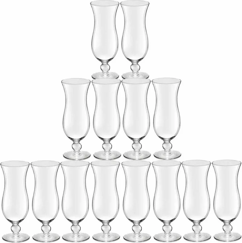 grote Cocktailglazen Hawaii - 16x stuks - glas - 440 ml - Pina Colada en meer från Royal Leerdam i Transparent – produktbild