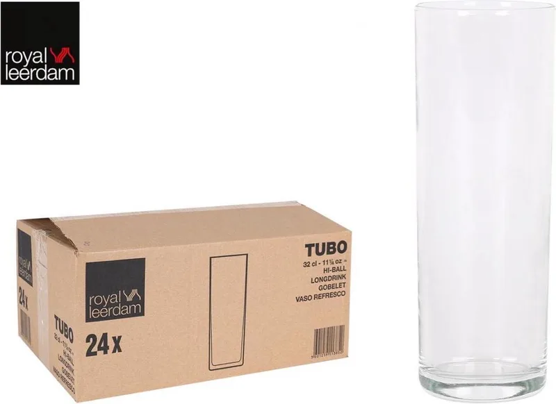 longdrinkglazen Tubo - 24 stuks - 32cl fra Royal Leerdam i Gennemsigtig – produktbillede
