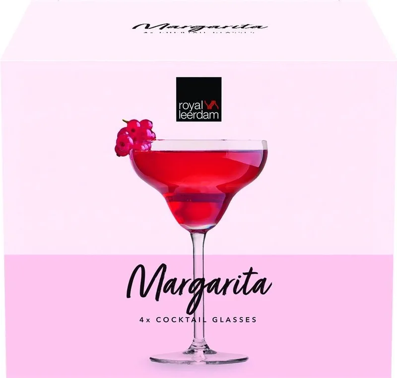 Margarita glazen - 30cl - 4 stuks de Royal Leerdam en Transparent – photo produit