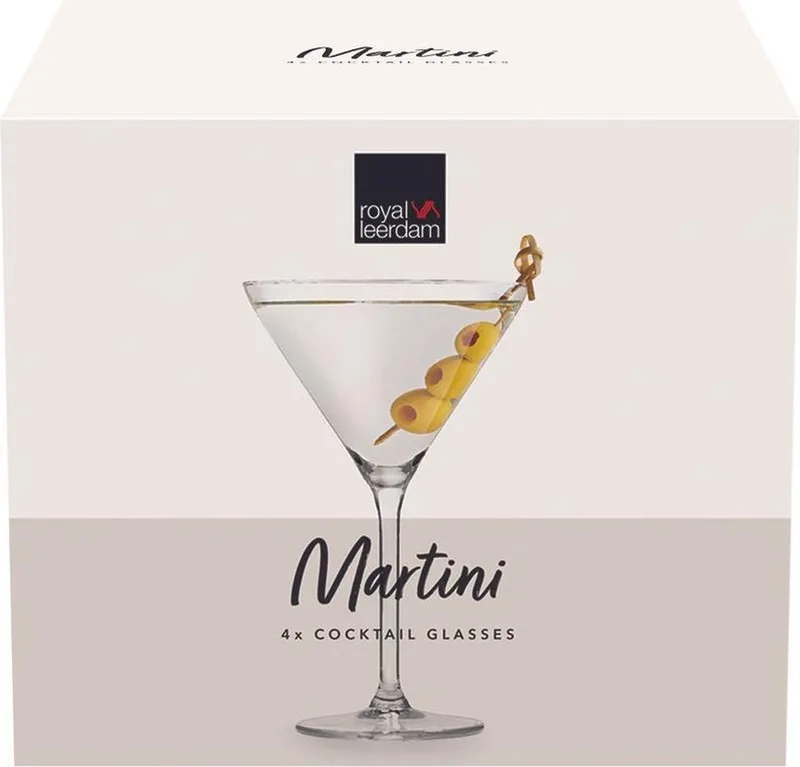 Martini glazen - 21cl - 4 stuks by Royal Leerdam in Transparent – product photo