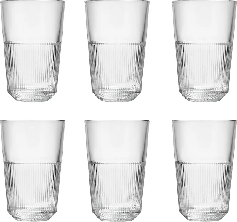 Rayo Longdrinkglazen 36 cl / 360 ml | Set van 6 Stuks | Geschikt voor Frisdrank en Latte Macchiato | Vaatwasserbestendig by Royal Leerdam in Glas – product photo