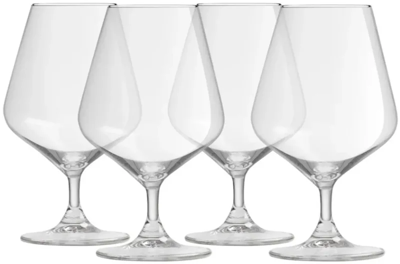 The After Dinner collectie - Brandy Cognac Glazen - 350ml - Perfect voor thuis, Restaurants en Feesten - Set van 4 by Royal Leerdam in Glas – product photo