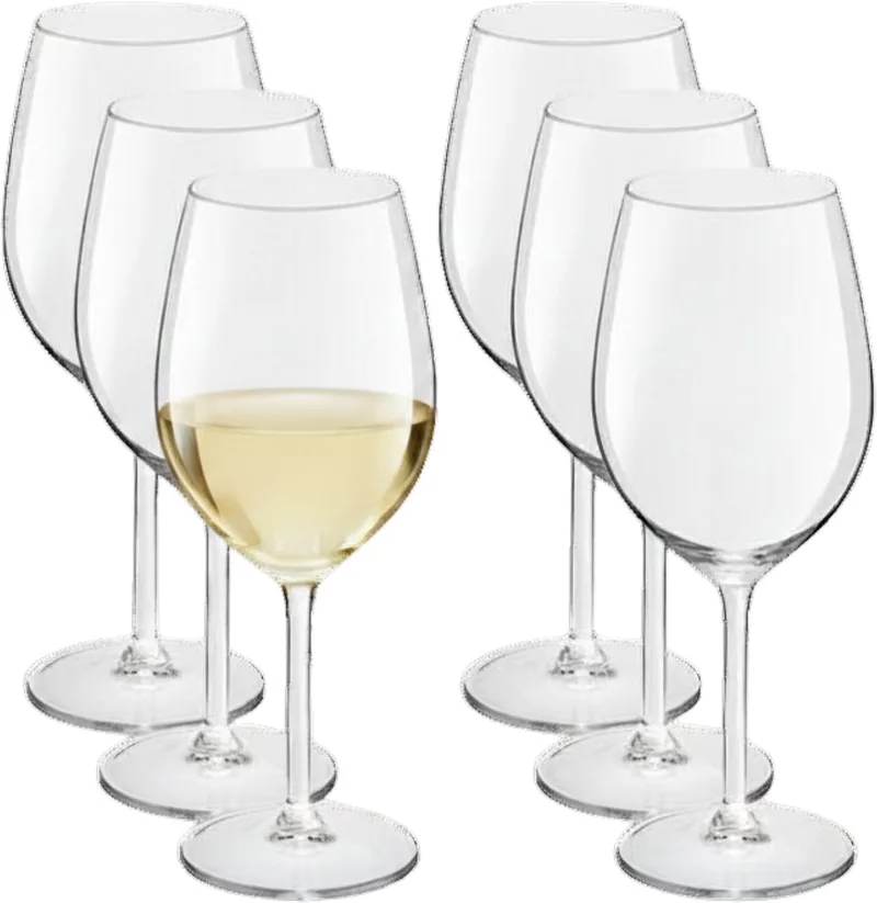 Voordeelset van 6x witte wijnglazen 320 ml en 6x rode wijnglazen 530 ml - Serie: Esprit von Royal Leerdam in Transparent – Produktfoto