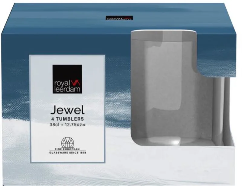 Waterglazen Jewel 240108 35 cl 4 stuks de Royal Leerdam en Transparent – photo produit