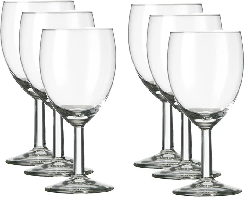 Wijnglazen - 24x stuks - voor witte en rode wijn - 240 ml - 20 cl by Royal Leerdam in Transparent – product photo