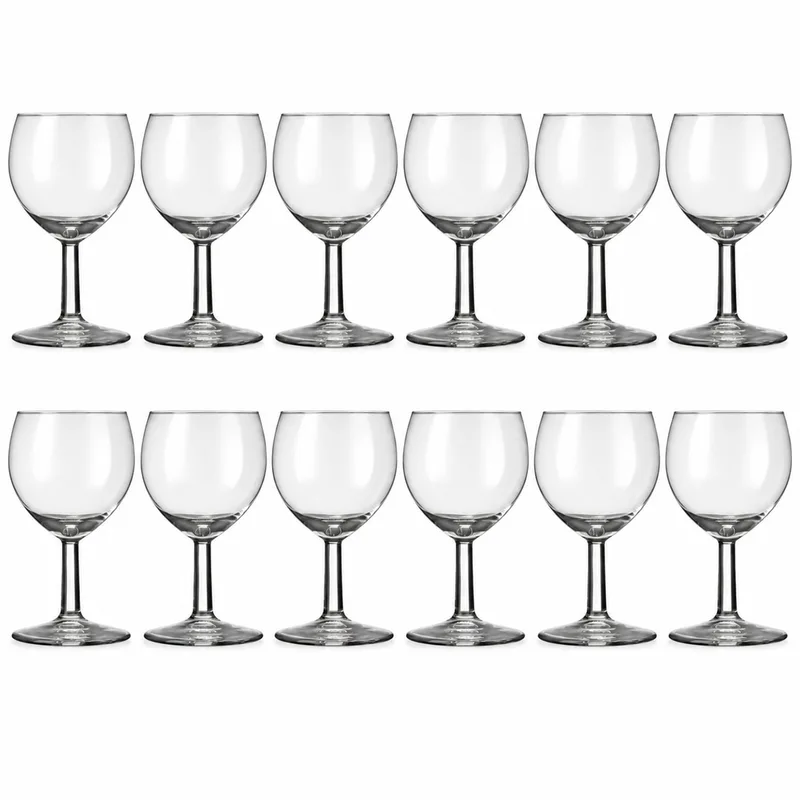 Wijnglazen - Grote Ballon Wijnglazen - 12 stuks - 12-delige Wijnglazen Set - 25 cl - Grote Wijn Glazen - Wijnglas - 12-delig - Rode en Witte Wijnglazen - Borrelglazen - met Luxe Geschenkverpakking - Cadeau - Tumbler - Luxe Uitstraling van Royal Leerdam in Transparant – productfoto