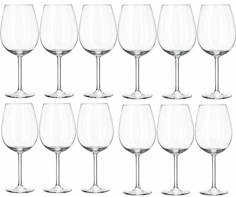 Wijnglazen Plaza - 12x stuks - glas - 330 ml - Rode en witte wijn drinken från Royal Leerdam i Transparent – produktbild