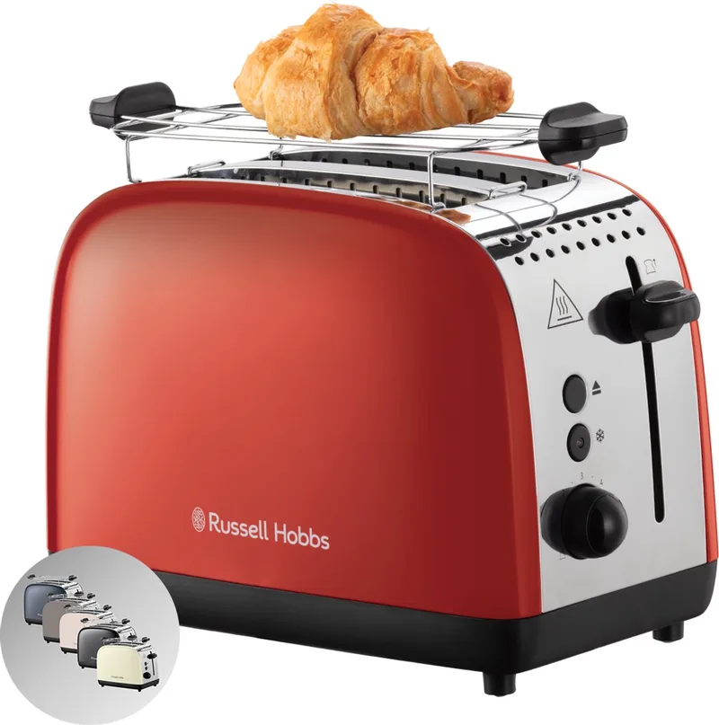 Colours Plus Broodrooster - 26554-56 von Russell Hobbs in Rot – Produktfoto