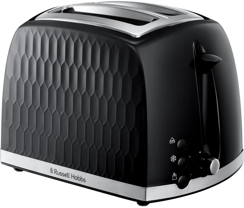 Honeycomb Black 2 Slice Toaster 6 2 snede(n) 850 W von Russell Hobbs in Schwarz – Produktfoto