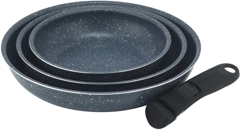 Nightfall Stone Pannenset - 20/24/28cm Koekenpannen by Russell Hobbs in Blue – product photo