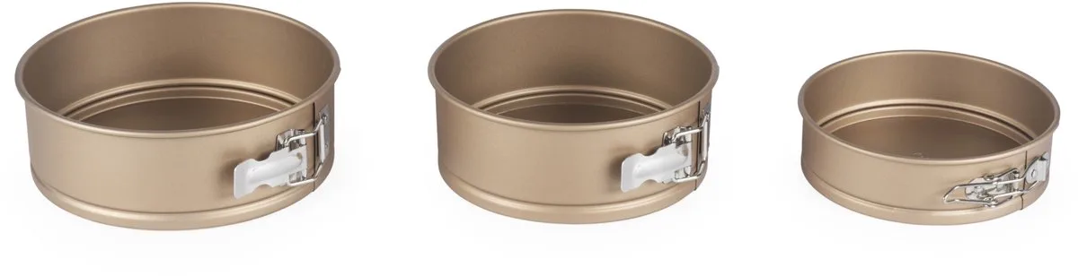 Opulence Springvorm 3-delige Pannenset van Russell Hobbs in Goud – productfoto