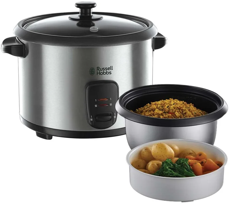 Russell Hobbs 19750-56 Cook@Home - Rijstkoker by Russell Hobbs in RVS + zwart – product photo