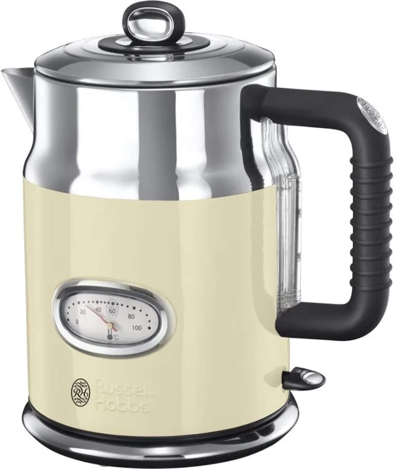 Russell Hobbs 21672-70 Retro Vintage Cream Waterkoker - Crème by Russell Hobbs in Cream, Rvs – product photo