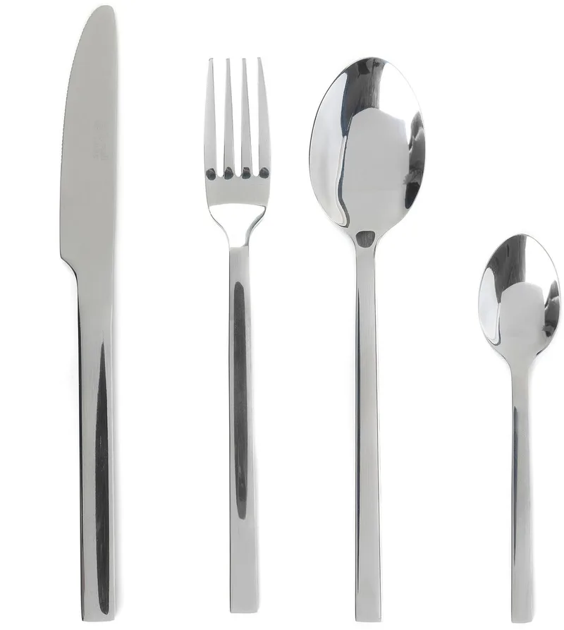 Russell Hobbs 24-delige schuurset – Vermont roestvrij staal Flatware fra Russell Hobbs i Sølv – produktbillede