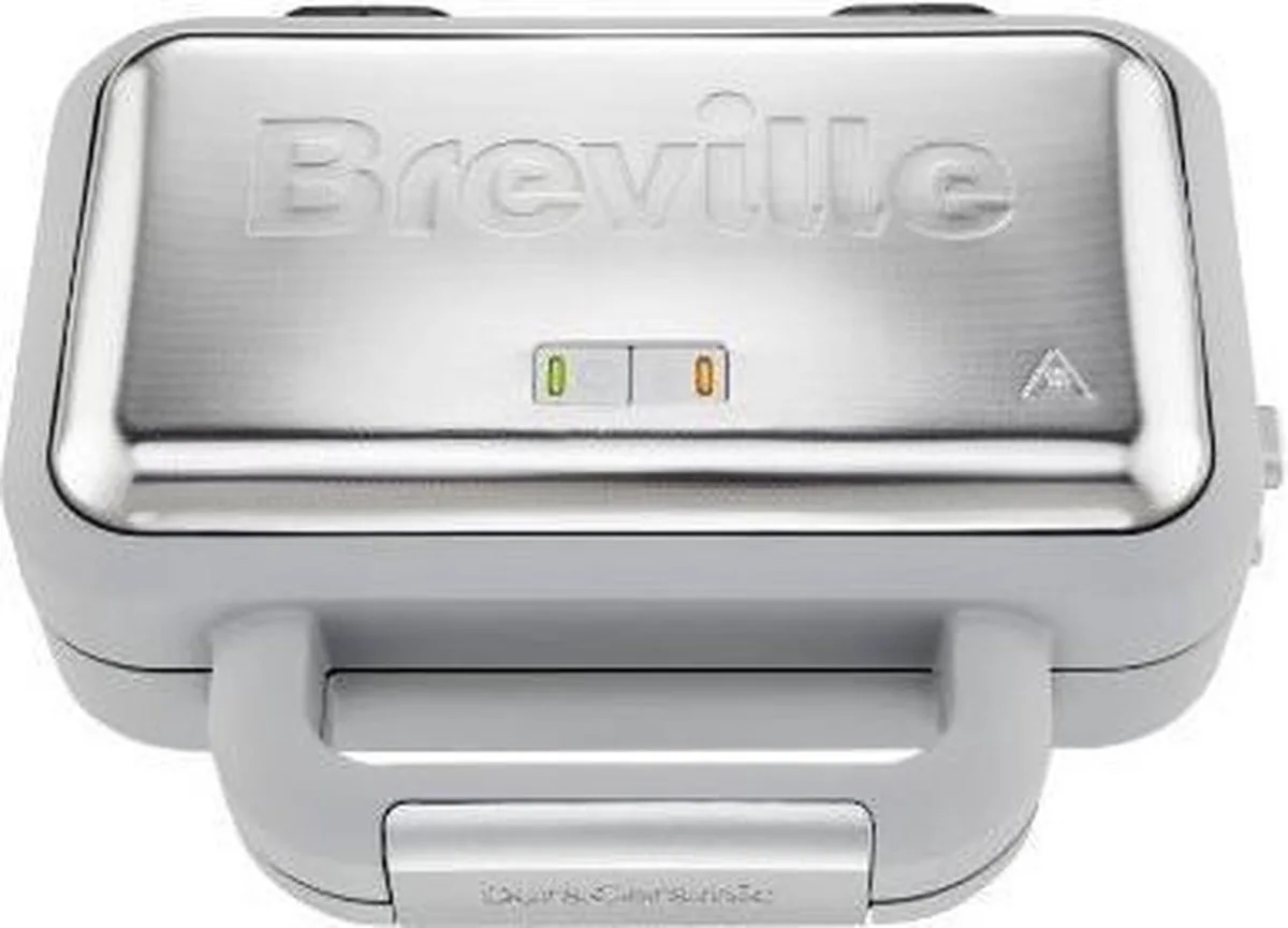 DuraCeramic Wafel-ijzer - Uitneembare Bakplaten från Sage i Silver – produktbild