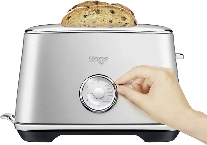 STA735BSS Luxe Toast Select Brushed Stainless Steel Broodrooster von Sage in Silber – Produktfoto 2 von 2