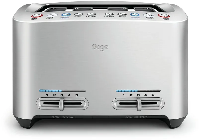 the Smart Toast 4 Slice Stainless Steel Broodrooster von Sage in Rvs – Produktfoto